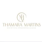 Logo da Clínica Thamara Martins: monograma TM em dourado